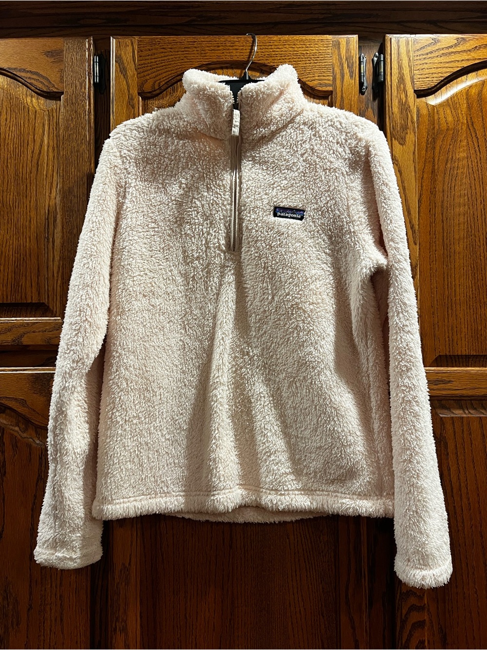 Patagonia Women's Plush Half-Zip Fleece Pullover - Pale Pink Medium